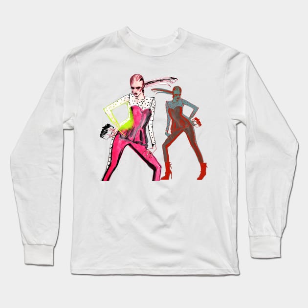 Posing Long Sleeve T-Shirt by anadeestyle